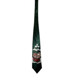 Vintage Yulie Tie Greetings Santa Hot Tub Tie